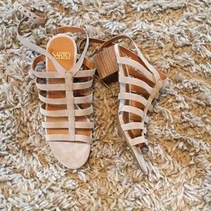 Brand new Franco Sarto leather suede sandals